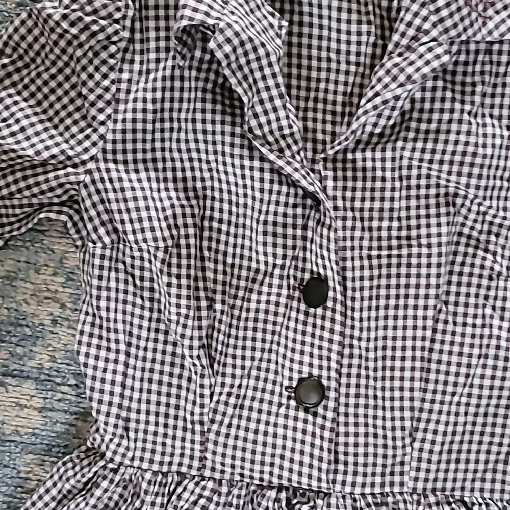 1950s Handmade Gingham Dress - Picture 7 of 16
